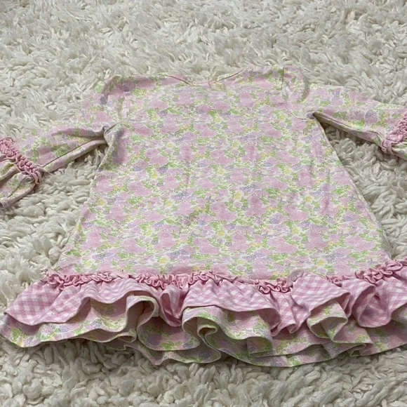 Bonnie Jean girls Sz 3T floral dress featuring a cute bunny ¥ - Picture 14 of 16